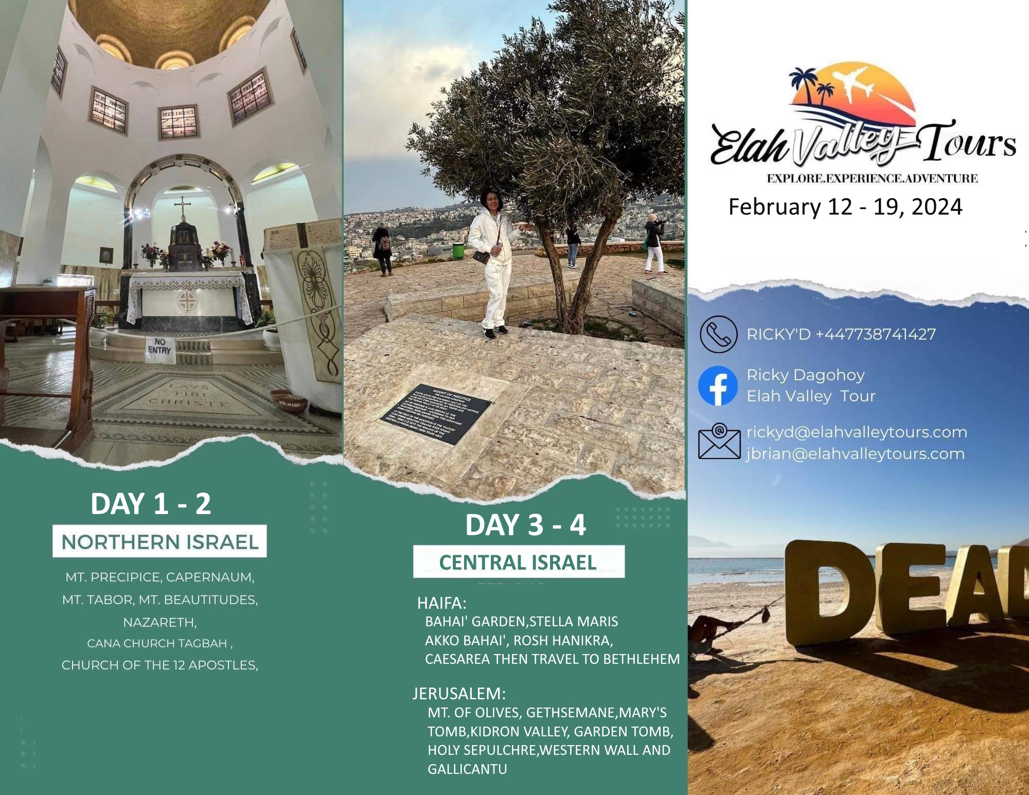 February 12 - 19, 2024 Israel Pilgrimage